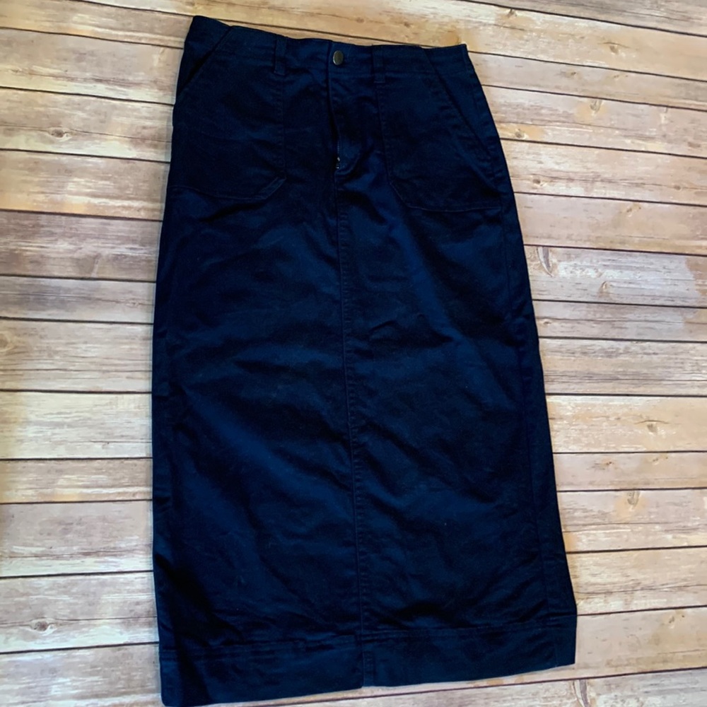 Navy Christopher and Banks Skirt